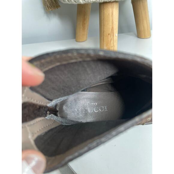 Sesto Meucci Mirka Studded Ankle Boots Size 6.5 Brown Leather Western Rodeo - Picture 10 of 11